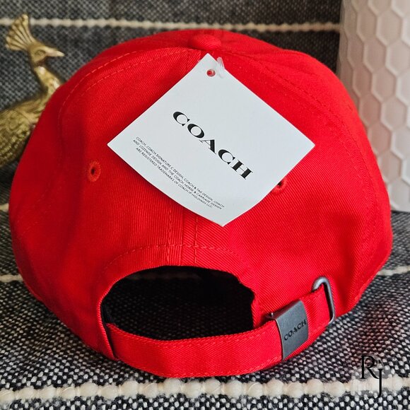 Coach Women’s Baseball Hat – Red | NWT - Picture 3 of 10